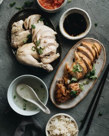 Homemade Hainanese Chicken Rice