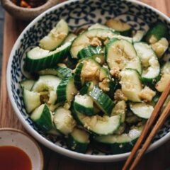 Traditional Chinese cucumber salad