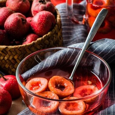 Hawthorn Berry Juice - a healthy and delicious treat in the winter. The juice is so rich, sweet, and fruity in flavor | www.nrtjwh.eu.org