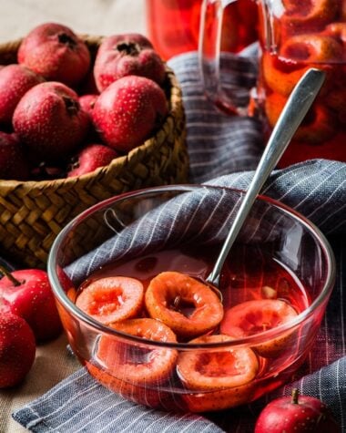 Hawthorn Berry Juice - a healthy and delicious treat in the winter. The juice is so rich, sweet, and fruity in flavor | www.nrtjwh.eu.org
