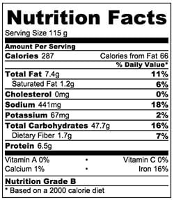 Crispy Bing Bread Nutrition Facts | www.nrtjwh.eu.org
