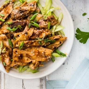 Sichuan Chicken with Spicy Sesame Sauce (怪味鸡) - It is served with a numbing, spicy, nutty sauce that is addictively tasty. It may look plain, but it will blow your mind with a single bite. | www.nrtjwh.eu.org