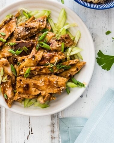Sichuan Chicken with Spicy Sesame Sauce (怪味鸡) - It is served with a numbing, spicy, nutty sauce that is addictively tasty. It may look plain, but it will blow your mind with a single bite. | www.nrtjwh.eu.org