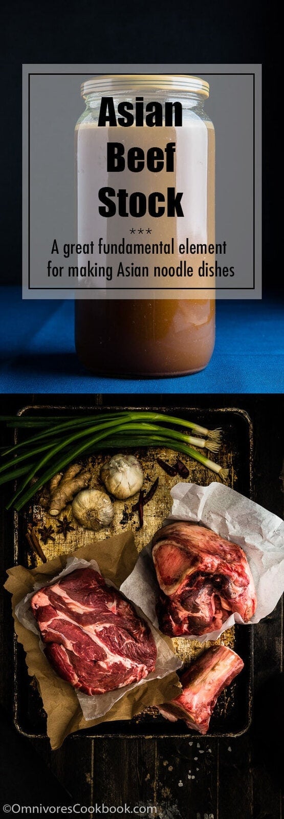 Asian beef stock - A great fundamental element for making Asian noodle dishes, such as Taiwan beef noodle soup and Vietnamese beef pho | www.nrtjwh.eu.org