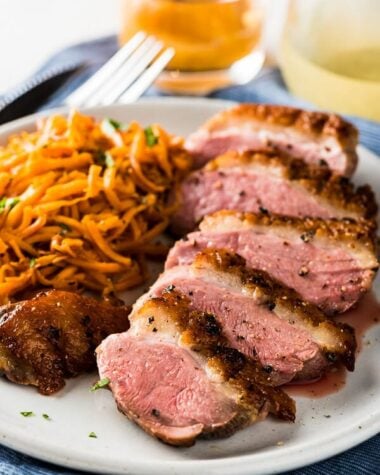 Pan Seared Duck Breast with Persimmon Grapefruit Sauce - With this combination you can create a luxurious fine dining experience in just 30 minutes | www.nrtjwh.eu.org