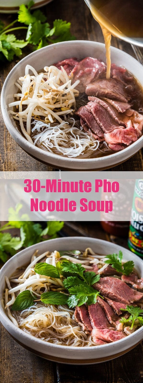 Easy Vietnamese pho noodle soup - Want to get a hearty bowl of Vietnamese pho noodle soup on the table within 30 minutes? Look no further! | www.nrtjwh.eu.org