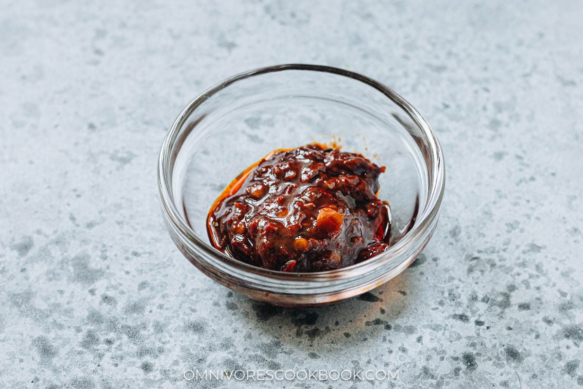 Doubanjiang in a jar