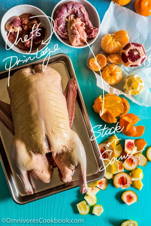 The Best Slow Roast Duck (A recipe from a chef) - The duck is stuffed with citrus, then slow cooked until the meat is falling off the bones and the skin perfectly crisped. | www.nrtjwh.eu.org