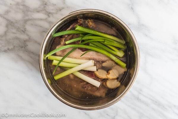 Pressure Cooker Bone Broth From Leftover Bones - Learn how to turn leftover bones into rich and flavorful broth in one hour.
