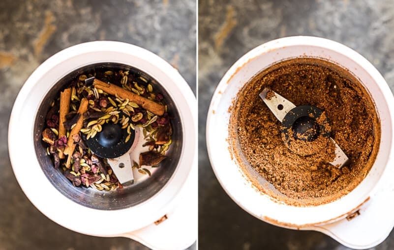 Five spice powder cooking process