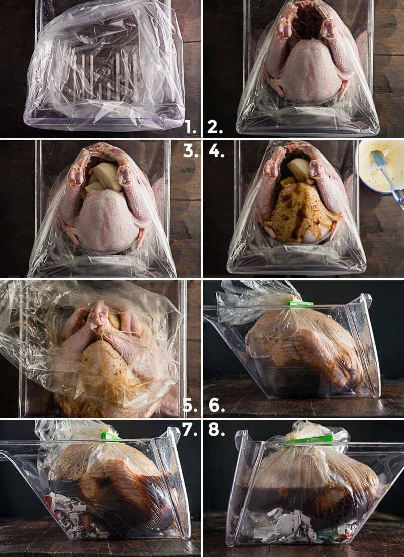 Chinese Marinated Roast Turkey Cooking Process