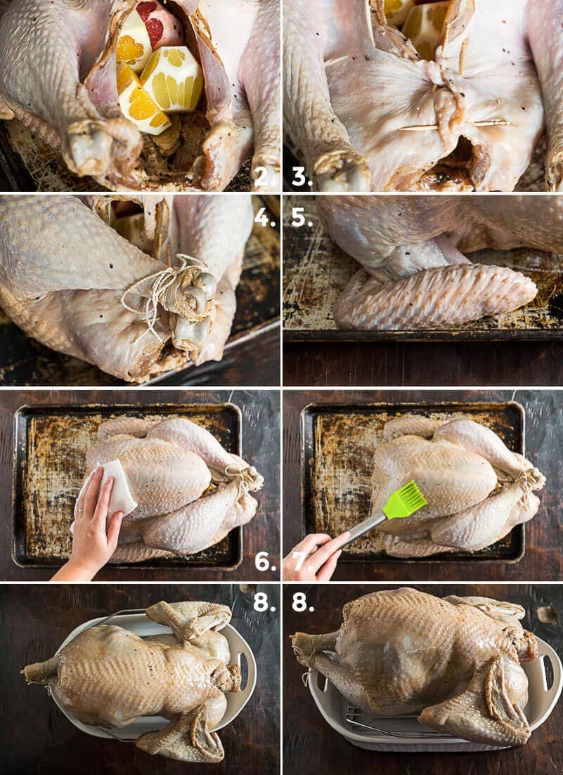 Chinese Marinated Roast Turkey Cooking Process