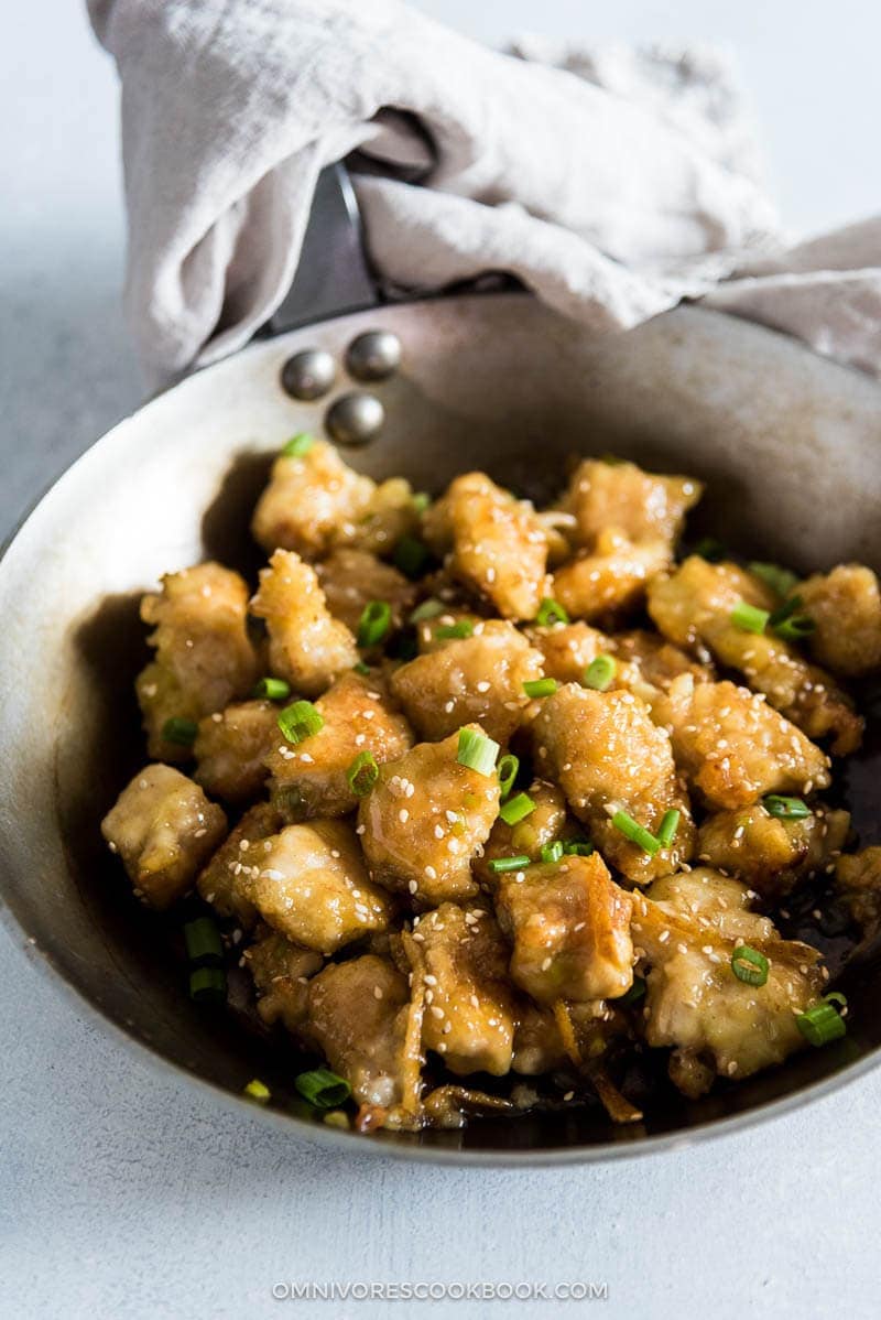 The only recipe you need to create extra crispy chicken without deep-frying and a scrumptious orange sauce that&rsquo;s way better than takeout. {gluten-free}