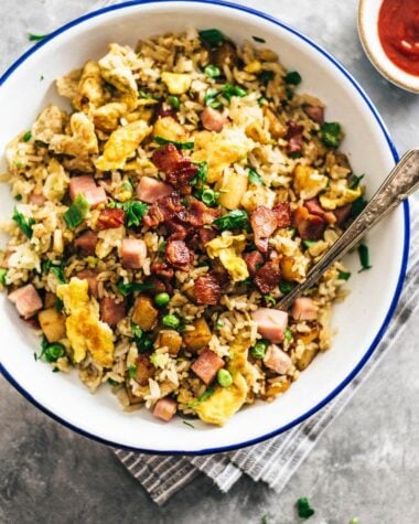 Potato Fried Rice | Easy | Potato | Recipes | Chinese | Asian | Healthy | With Egg | Ham | Pork | Bacon | Better Than Take Out | Simple | How to Make | Stir Fry