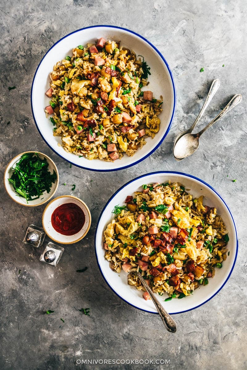 Potato Fried Rice | Easy | Potato | Recipes | Chinese | Asian | Healthy | With Egg | Ham | Pork | Bacon | Better Than Take Out | Simple | How to Make | Stir Fry