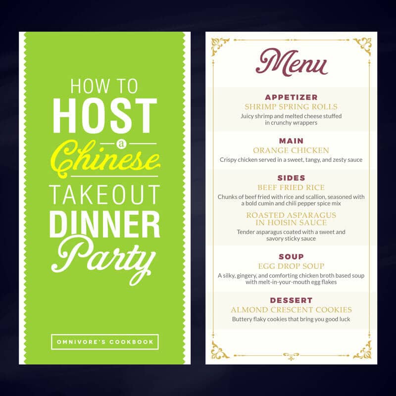 How to Host a Chinese Takeout Dinner Party | Chinese Food | Takeout | Party | Asian Food | Recipes | Ideas | How-to | Fried Rice | Chicken | Beef | Soup