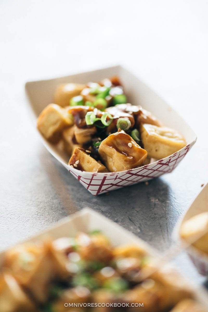  Crispy Tofu with Garlic Sauce (without Deep-Frying) | Chinese | recipes | vegan | vegetarian | gluten free | plant based | baked | healthy | easy | Asian