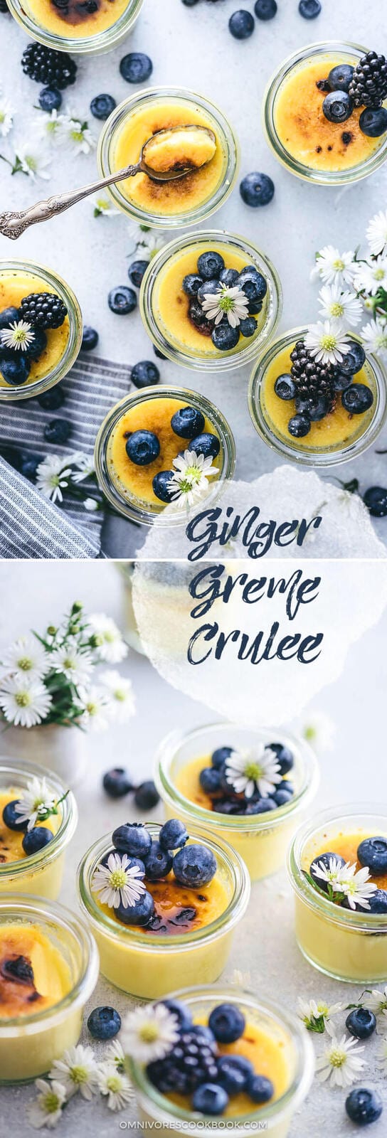 Ginger Creme Brulee | Asian | Dessert | Sweets | Easy | Recipe | Healthy | Low Sugar