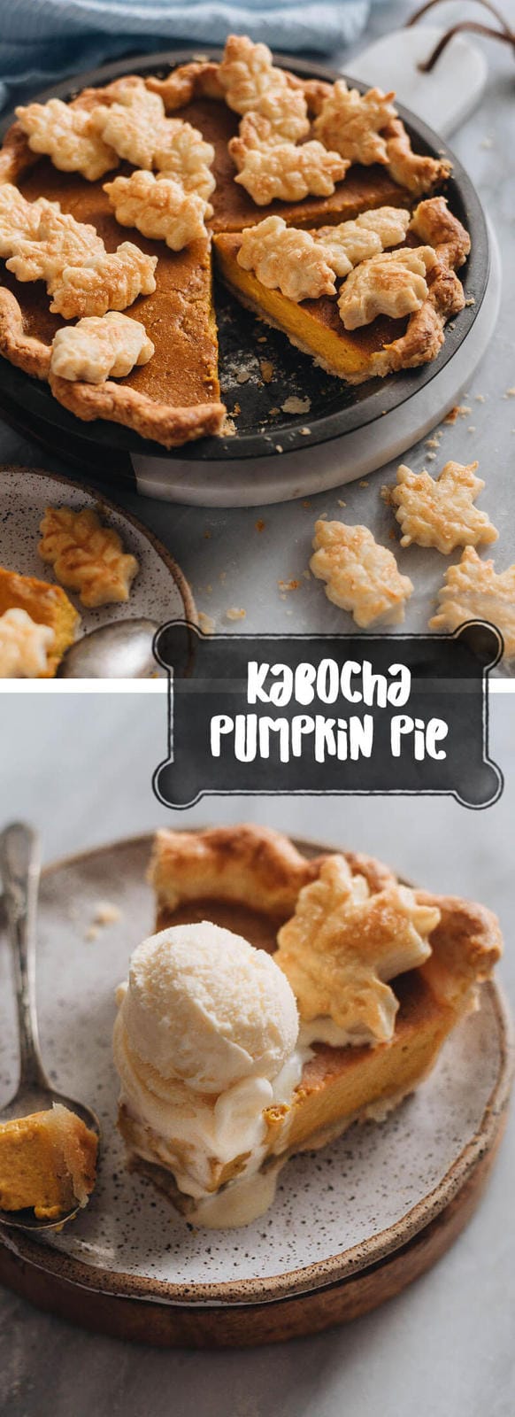 Kabocha Pumpkin Pie - This kabocha pumpkin pie recipe creates a lighter and fluffier version of the traditional pumpkin pie.