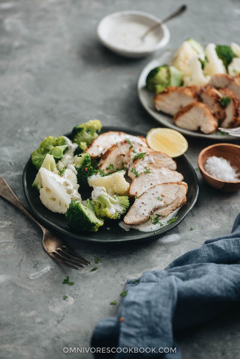 Sichuan Dry Rub Roast Chicken Breast - Tender, juicy chicken breast roasted with a rich, spicy dry rub. Only 30 minutes required, including prep and cooking.