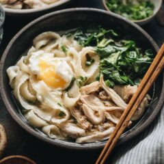 Asian Instant Pot Chicken Noodle Soup (A Pressure Cooker Recipe) - The heartiest and easiest one-pot dinner - you can simply dump in the ingredients and forget about it, and it&rsquo;ll be ready in 30 minutes. #glutenfree #chicken #soup #instantpot #recipes