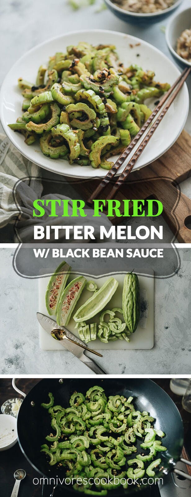 Stir Fried Bitter Melon with Fermented Black Beans - This quick, tasty, and healthy side dish will surprise you with its beautiful simplicity and rich flavor. #glutenfree #chinese #healthy Stir Fried Bitter Melon with Fermented Black Beans - This quick, tasty, and healthy side dish will surprise you with its beautiful simplicity and rich flavor. #glutenfree #chinese #healthy