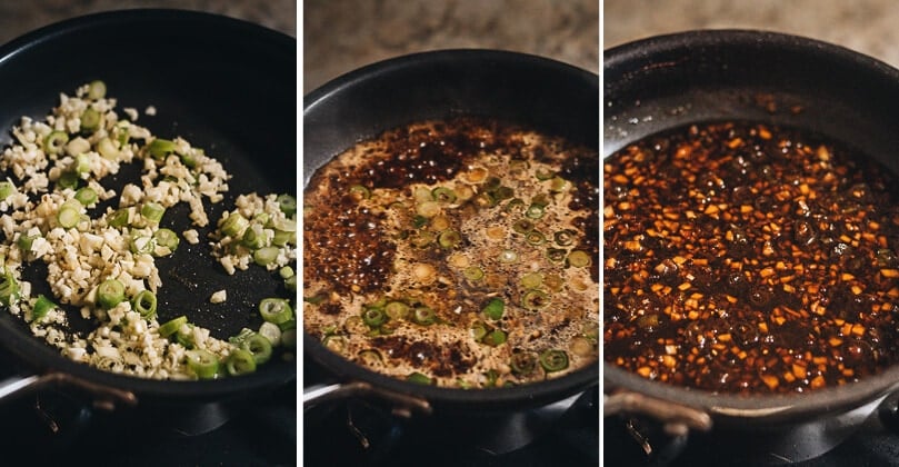 Teriyaki sauce cooking process
