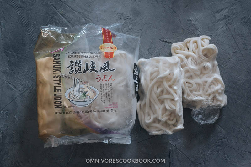 Easy Fried Udon - An easy fried udon recipe with a Chinese twist that yields a rich result that tastes like a beef burger. The recipe calls for very basic ingredients and doesn’t require a wok. Try it out if you like takeout - you’ll like this homemade version even better. Packaged frozen udon noodles