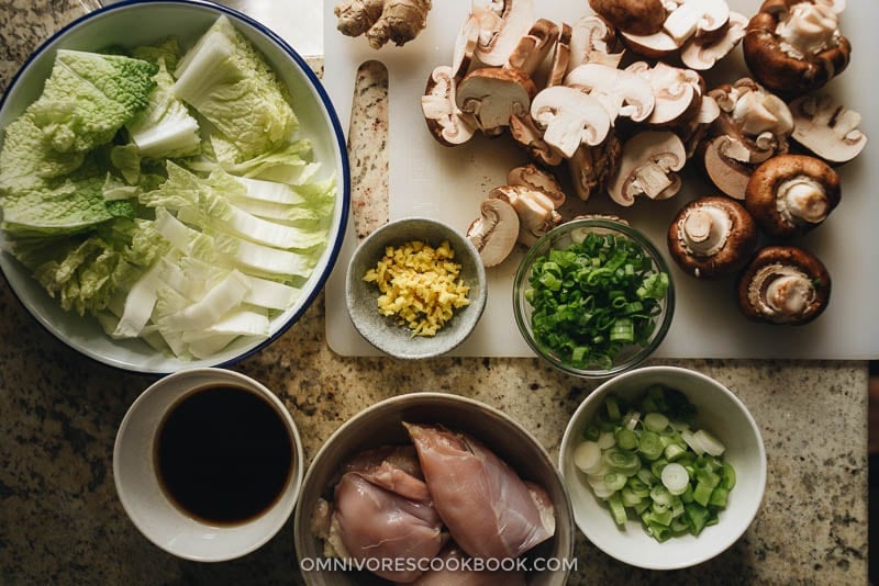 Chicken Udon Soup - A super simple one-pot noodle soup that guarantees maximum satisfaction with beautifully charred chicken, rich soup, thick noodles, and tender veggies. Homemade chicken udon soup ingredients