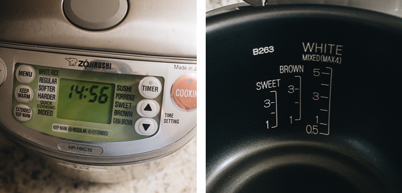 How to Cook Rice - The Ultimate Guide | In this guide, you will find detailed information on how to cook short grain, medium grain, long grain, and jasmine rice in a rice cooker, on the stove top, or in an Instant Pot. I also included the rice-water ratios and a cooking time chart, plus notes on how to adjust the texture of white rice, storage, and more! My rice cooker