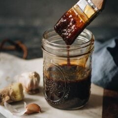 Chinese BBQ Sauce - The homemade BBQ sauce has a rich, sweet, savory taste with well-balanced Asian notes of ginger and five spice. It is super fast to make and has a thick consistency. Make your favorite dishes using this Chinese BBQ sauce to replace your regular sauce and make your weekday dinners more interesting! {Gluten-Free adaptable}