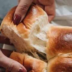 Easy Milk Bread Rolls | Make Hokkaido style milk bread rolls with this simple recipe. These milk bread rolls are super soft, airy, moist, and slightly sweet. They&rsquo;re very easy to put together and hold up well when made ahead. They&rsquo;re perfect for your holiday dinner party and simple enough to make as an everyday recipe.