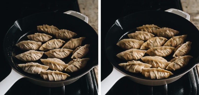 Turkey dumplings (A Thanksgiving Leftover Recipe) | Turn Thanksgiving leftovers into fancy dim sum using this turkey dumpling recipe. It uses leftover mashed potatoes, turkey, and cranberry sauce to make crispy, hearty, and juicy dumplings that are even better than takeout. How to cook dumplings step-by-step