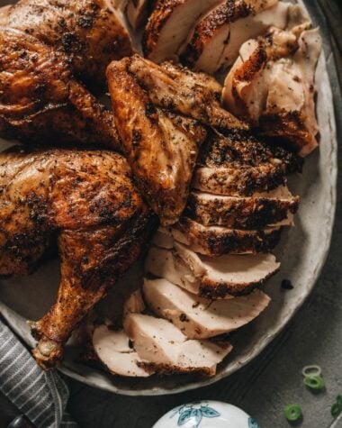 Charved whole chicken