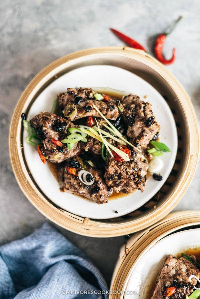 The Best Dim Sum Recipes - Steamed Ribs in Black Bean Sauce
