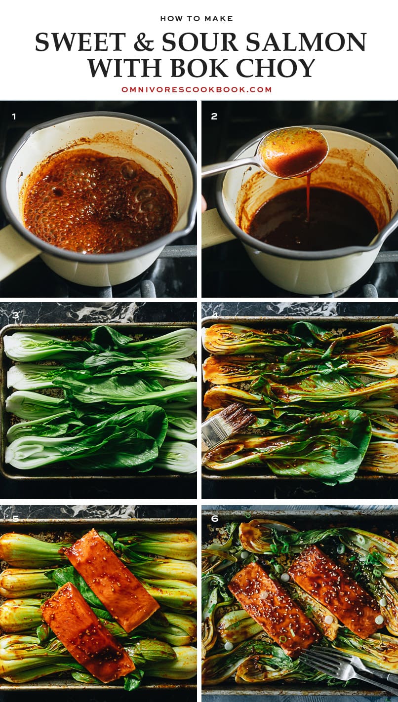 How to make sweet and sour salmon step-by-step