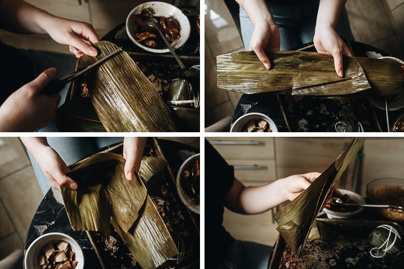Prepare zongzi leaves