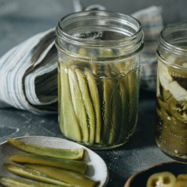 Quick pickled peppers