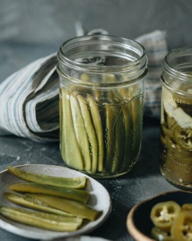 Quick pickled peppers