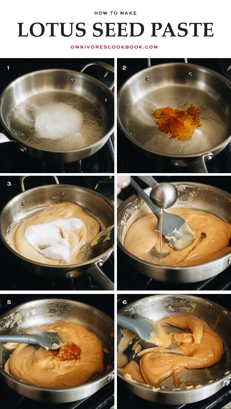 How to make lotus seed paste step-by-step