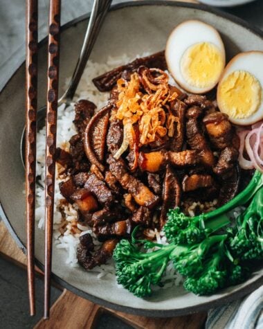 Taiwanses pork rice bowl