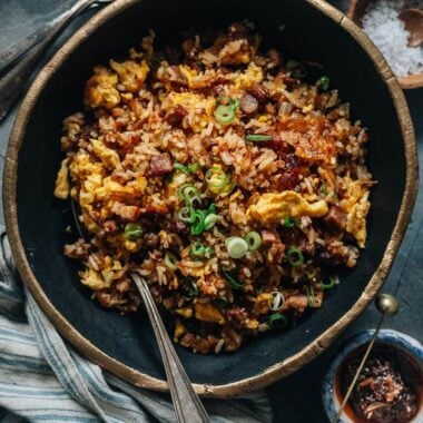 XO sauce fried rice with char siu pork