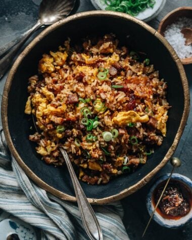 XO sauce fried rice with char siu pork