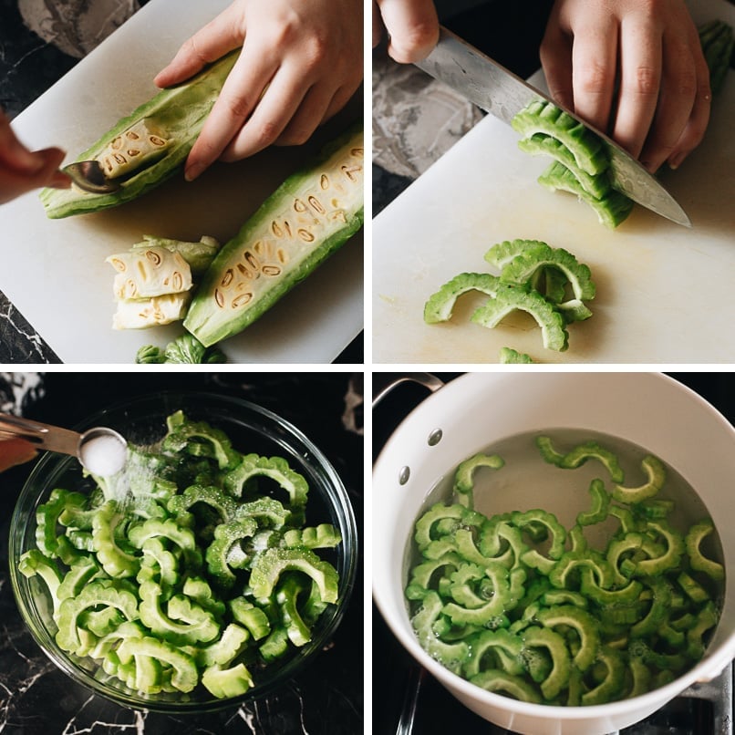 How to prepare bitter melon to reduce bitterness