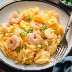 This classic Chinese dish pairs delicate scrambled eggs with shrimp for a simple, delicious, and comforting stir-fry that’s sure to be a new favorite on your table. {Gluten-Free adaptable}