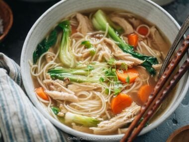 Chinese chicken noodle soup