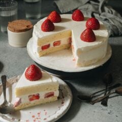 Learn the secrets to making the real-deal Japanese bakery-style strawberry cake - it&rsquo;s super light and fluffy, with a light cream frosting that&rsquo;s not too sweet. You&rsquo;ll feel like you&rsquo;re biting into a cloud as you enjoy the freshness of the ingredients.