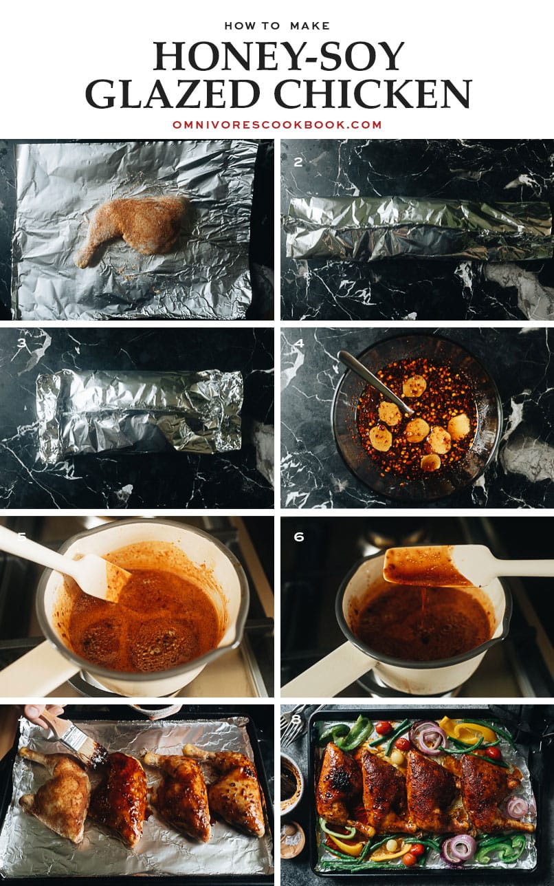 How to make Asian style honey soy glazed chicken
