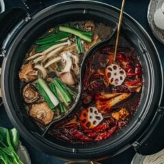 A thorough guide on how to host a fun and delicious vegetarian hot pot party at home. The post includes tips and instructions on how to prepare the food and includes a recipe at the end as guidance. You can replace any of the ingredients with ones you prefer. {Vegetarian, Vegan}