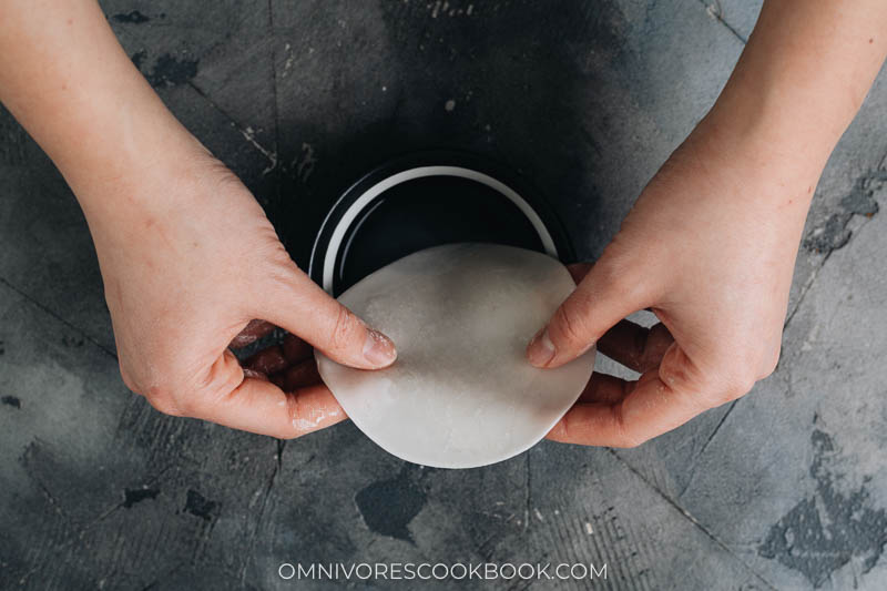 Prepare dumpling wrapper